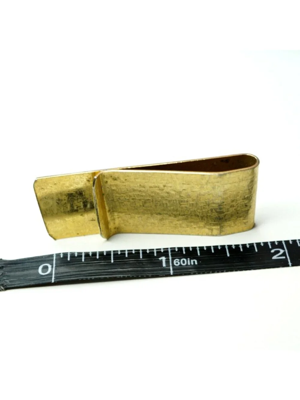 Vintage Gold Tone Textured Money Clip Men's Wallet Cash Holder Slim Minimalist